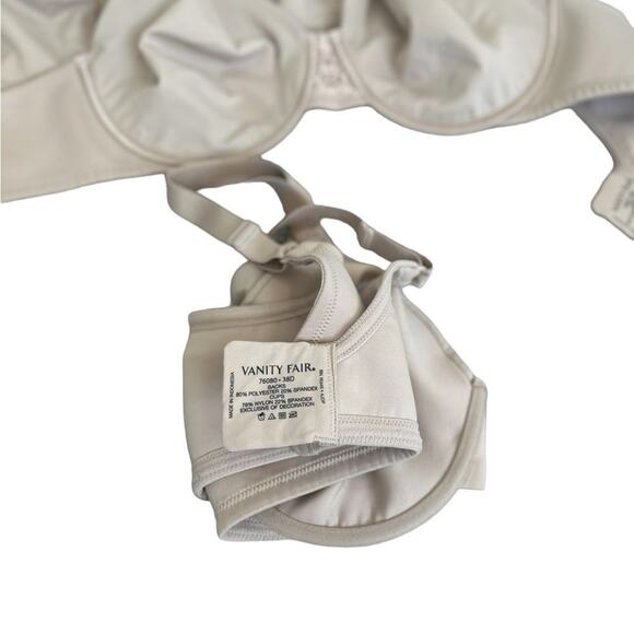 Vanity Fair Bra - Full Figure Underwire Smoothing Bra Size 38D - Picture 7 of 12